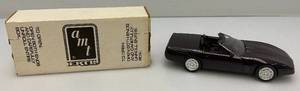 AMT Ertl Promo Car 1992 Chevrolet Corvette Convertible (Black Rose Metallic) New Old Stock