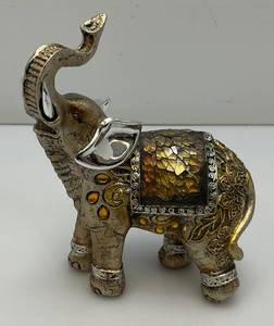 Small Ornate Vintage Elephant With Chromed Ears And More 4 34 x 6