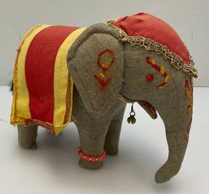 Antique Cloth Elephant 6 n12 x 8
