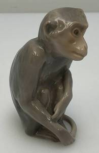 Vintage B &amp G Miniature Monkey Figurine 3