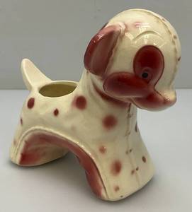 Vintage MCM Royal Copley Stuffed Animal Series Stretch Pink Poka Dot Lamb 3 12 x 5 34 x 5 38