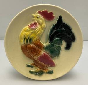 Vintage MCM Royal Copley 1950s Rooster Facing Left Wall Pocket Planter 7 34
