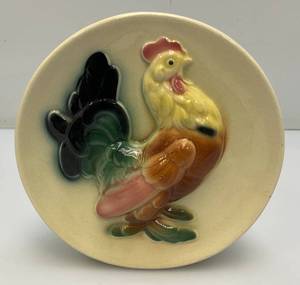 Vintage MCM Royal Copley 1950s Rooster Facing Right Wall Pocket Planter 7 34