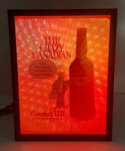 Vintage 1970s Crazy Canadian Light Up Display Canadian LTD With Psychedelic Rotsting Light (Works) 9 x 9 x 11 34