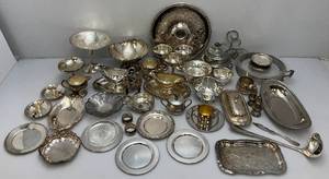 Large Group Of Silver Plated Items