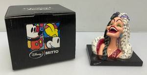 DISNEY Showcase Collection Britto CRUELLA BUST New In Box