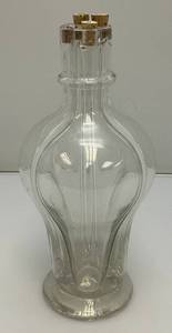 Midcentury French 4 Chamber Glass Decanter 10 12 Tall