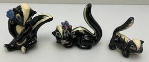 Vintage Collectible Ceramic Arts Sudio Mother Skunk And Family From BAMBI 2 & 3