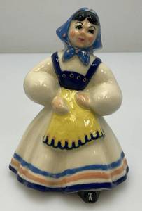 Vintage Collectible  Ceramic Arts Sudio 5 Pepita Blue Pan American Girl Betty Harrington