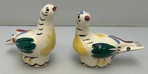 Vintage CLEMINSONS Pottery DISTLEFINKCeramic Retro Quail Salt And Pepper Shakers 4 34