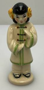 Vintage1950s Collectible Ceramic Arts Sudio China Girl Figurine Signed BH-Betty Harrington 4 14