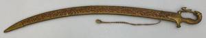 Ceremonial Sword Indian Groom Wedding With Hilt 35.5" Leopard And Rabbit Brass Handle
