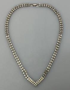 Unique Vintage Style Ornate Rhinestone Like Necklace