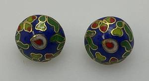 Vintage Cloisonne Earrings