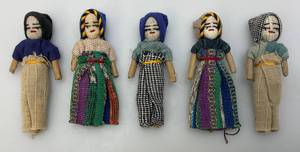 Group Of Vintage Worry Dolls 3 12