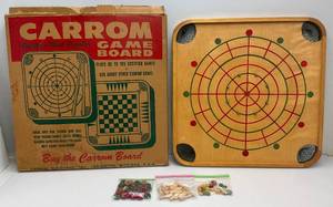 Vintage CARROM Gameboard In Original Box