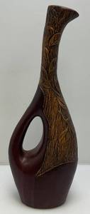 Large MCM Modern Abstract Cutout Vase 25 34