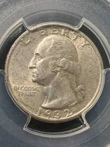 1932-S US WASHINGTON QUARTER PCGS AU53
