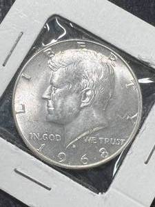 1968-D US KENNEDY HALF DOLLAR