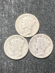 1926P-D-S US MERCURY DIMES