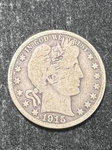 1915-D US BARBER HALF DOLLAR