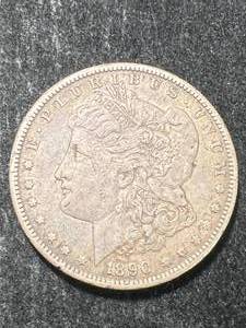 1890-S US MORGAN SILVER DOLLAR
