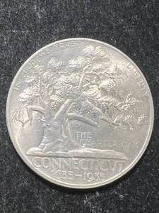 1935 US CONNECTICUT COMMEM HALF DOLLAR
