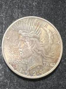 1924 US PEACE SILVER DOLLAR