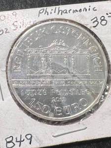2019 AUSTRIAN PHILHARMONIC 1 TROY OZ .999 FINE SILVER