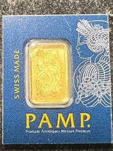 1 GRAM .999 FINE GOLD PAMP BAR