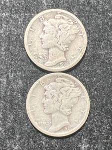 1928D-S US MERCURY DIMES