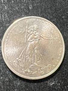 1 TROY OZ .999 FINE SILVER ST GAUDENS DESIGNED ROUND