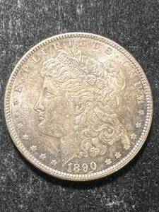 1890 US MORGAN SILVER DOLLAR