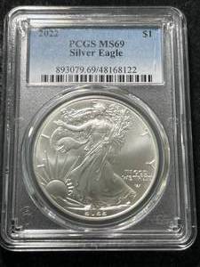2022 AMERICAN SILVER EAGLE PCGS MS69