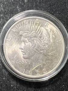 1923 US PEACE SILVER DOLLAR UNC IN AIRTITE