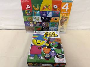 4x 25pc puzzles & Funny Face Maker