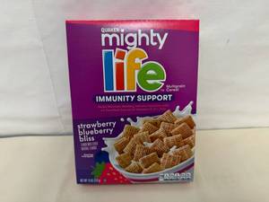 6x Qaker Mighty Life Cereal-Strawberry Blueberry Bliss