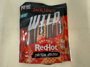 6x Jack Links Wild Chicken Sticks-Franks Red Hot