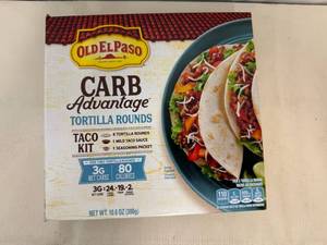 5x Old Elpaso Carb Advantage Tortilla Rounds Taco Kit