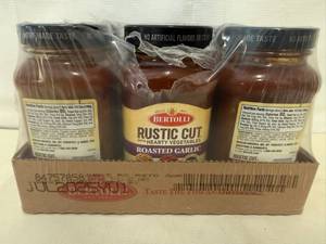 6x Bertollli Rustic Cut Roasted Garlic Pasta Sauce
