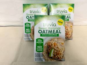 3x Truvia Sweet Mornings Oatmeal-Apple Cinnamon