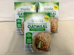 3x Truvia Sweet Mornings Oatmeal-Apple Cinnamon