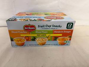 12x Delmonte Fruit Cup Snack Packs
