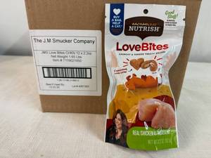 3x12x 2.2oz Nutrish Loves Bites-Cat Treats
