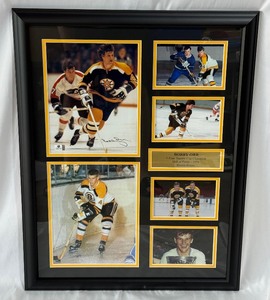 Bobby Orr Autographed and Custom Framed Photo w COA 19.5x25.5 Boston Bruins Hockey