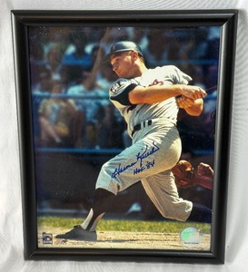 Harmon Killebrew Autographed Photo Inscribed HOF 84 w MLB COA 8x10 Framed Minnesota Twind Baseball