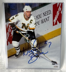 Neal Broten Autographed 8x10 Minnesota North Stars Hockey Photo w COA