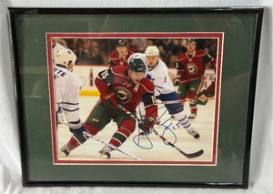 Andrew Brunette Autographed Photo Matted and Framed Minnesota Wild Hockey