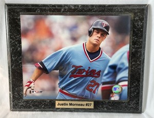Justin Moneau Photo Plaque - Minnesota Twins Baseball