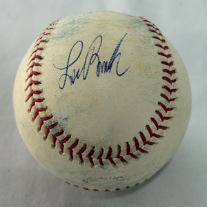 Lou Brock Autopraphed Baseball Rawlings OMLB Selig Ball